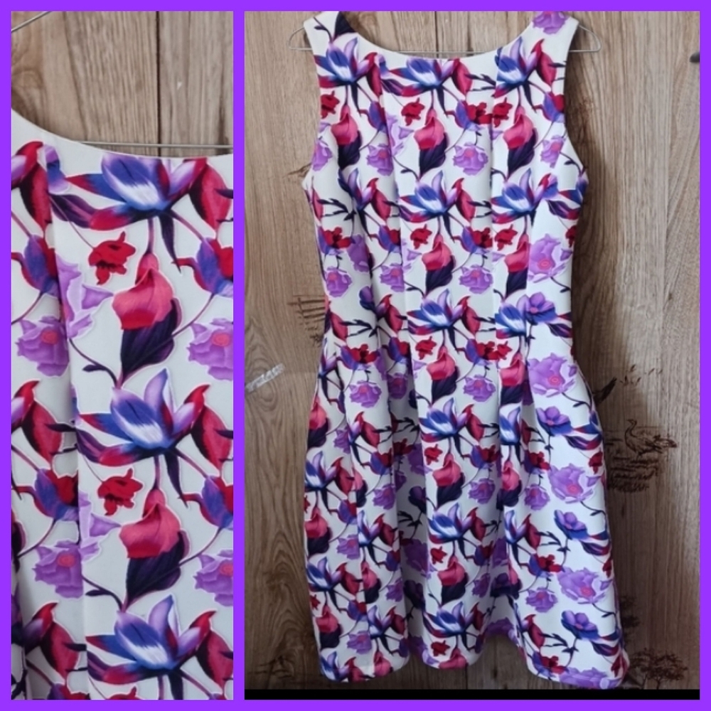 Gabby Skye Floral Semi Formal Dress
